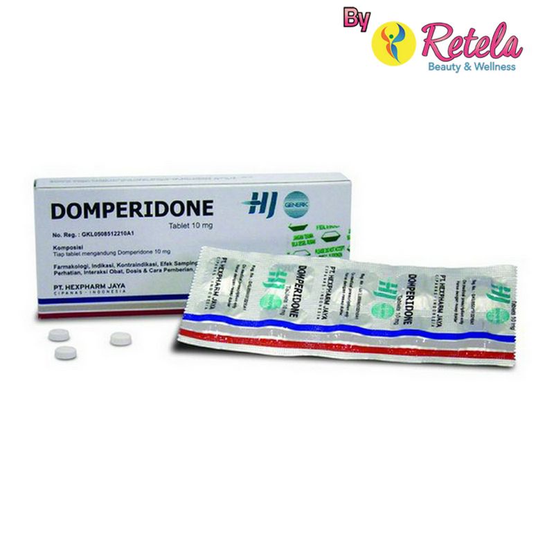 DOMPERIDONE 10MG 1 STRIP 10 TABLET