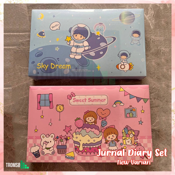 

MURAH- Tromso 5in1 Diary Set / Gift Set / Buku Harian untuk anak perempuan - Sky Dream- 1.2.23