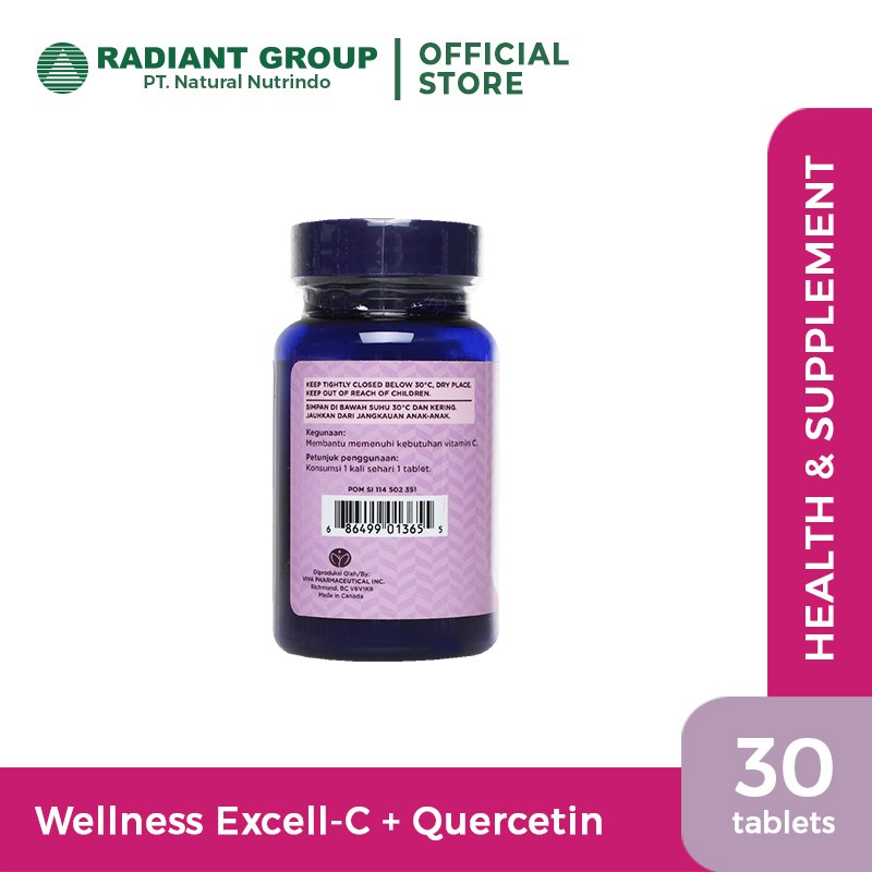 Wellness Excell-C+Quercetin 30 Tablets [Exp.06/24]