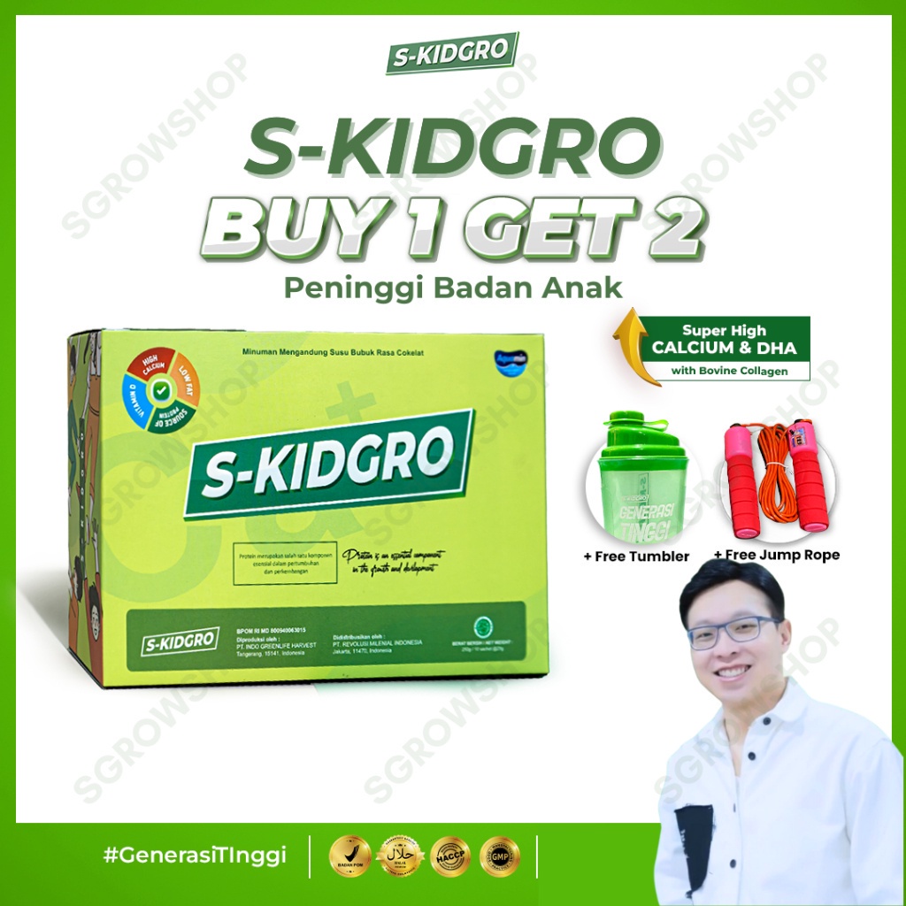 

S-KIDGRO Susu Peninggi Badan Terbaik Untuk Anak TNMAJB1