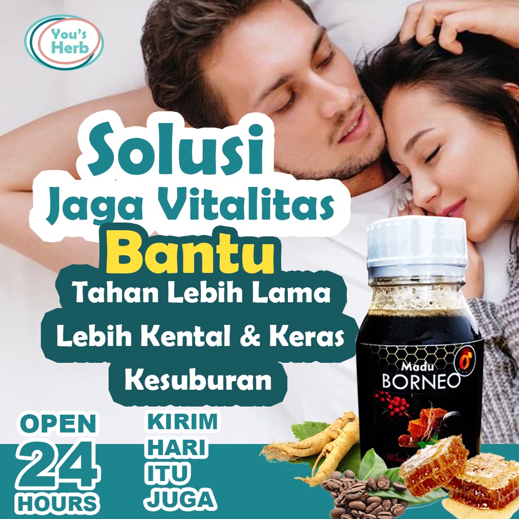 

Madu Borneo Asli Harum Kopi Untuk Kesehatan Pria Jantan 350GR