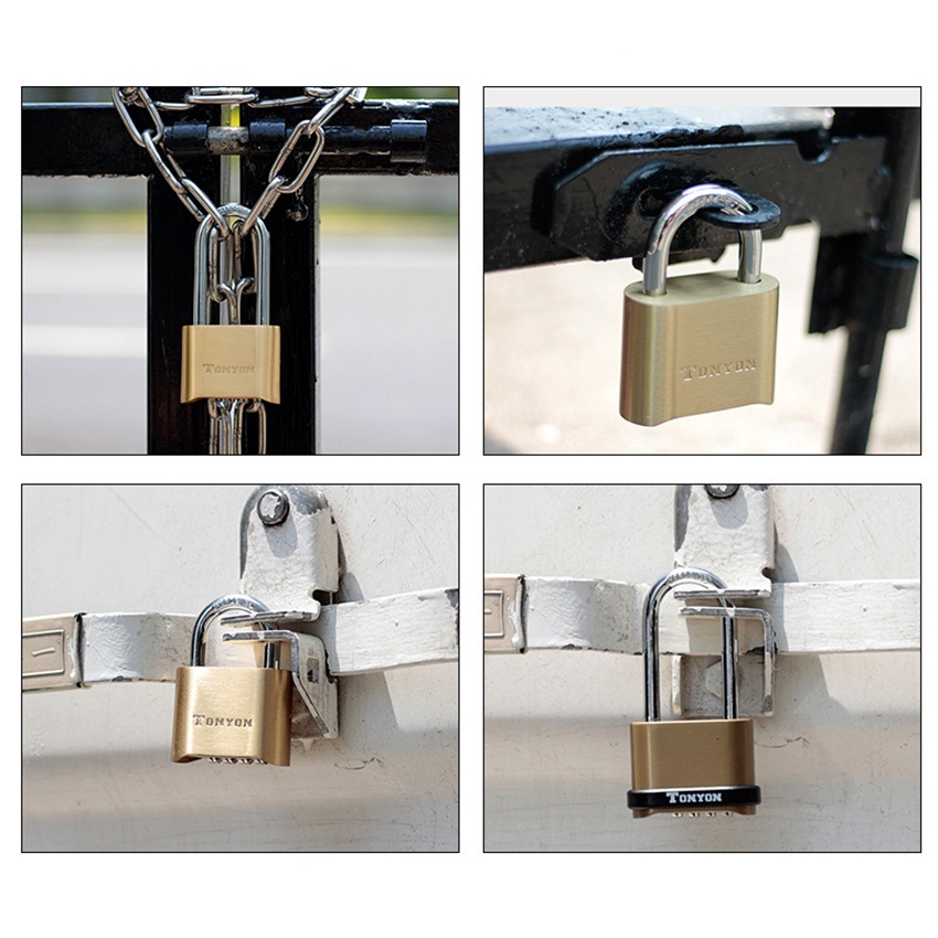 Gembok Kode Angka Kombinasi 4 Digit Panjang Anti Maling Gembok Pengaman Anti Air Untuk Pintu