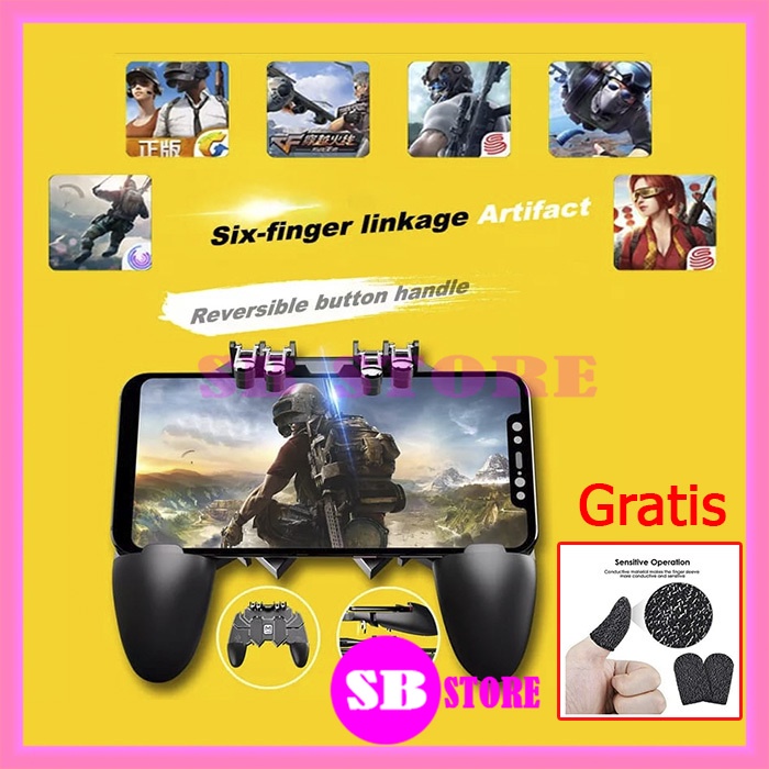 GamePad PUBG FF AK-66 Game Controllers AK 66 AK66 Stik Game Kontrol Handphone Hp Android Iphone PUBG