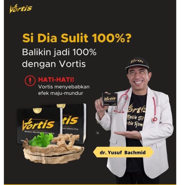JAMU KUAT PRIA TAHAN LAMA HERBAL Alami Original BPOM | Vortis Herbal Ori Dr. Yusuf Bachmid | Vortis 