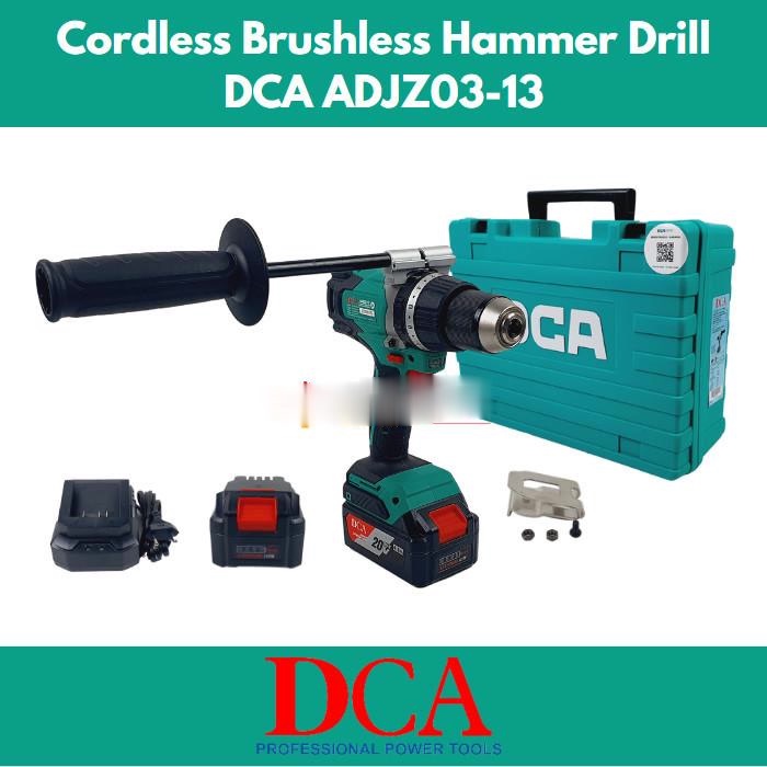 BRUSHLES HAMMER DRILL DCA Messin Bor Baterai 13MM 20V DCA ADJZ03-13 -srt