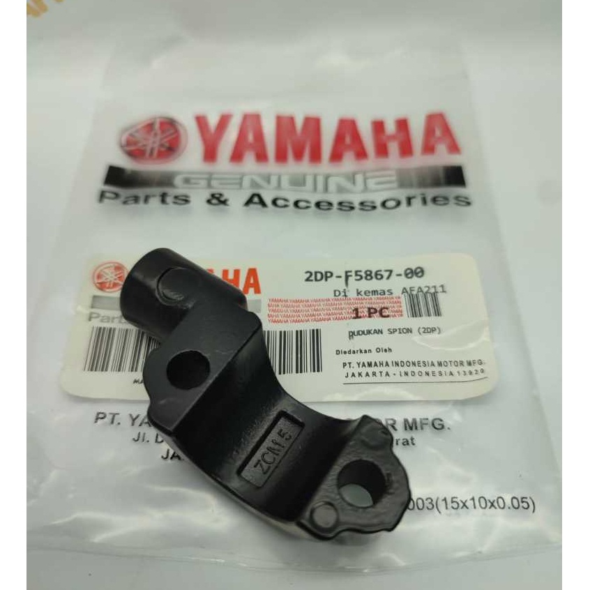 DUDUKAN SPION KIRI YAMAHA NMAX/AEROX/LEXI HITAM (2DP)