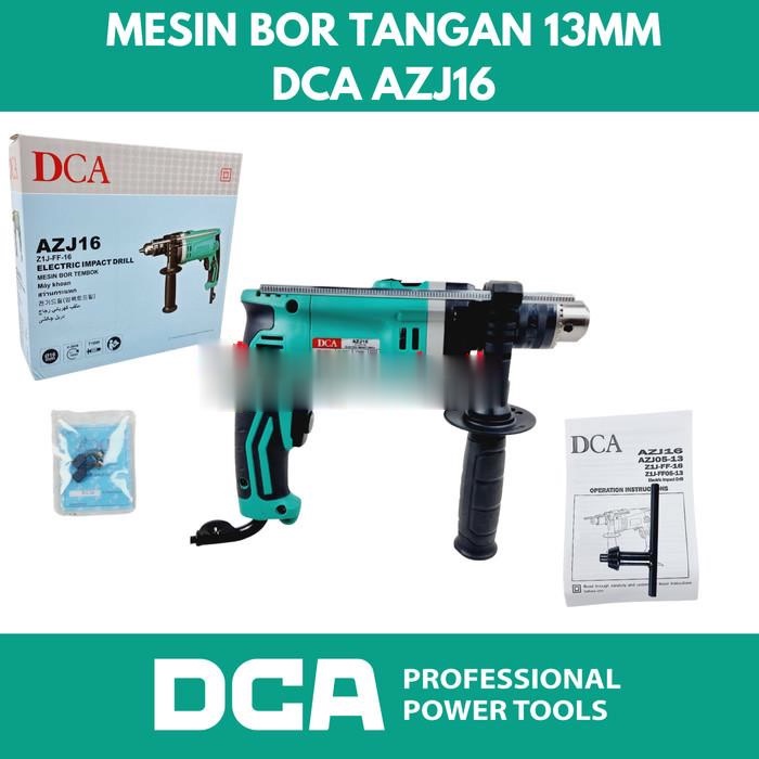 Mesin bor tangan 13mm drill driver AZJ16 DCA AZJ 16 -srt
