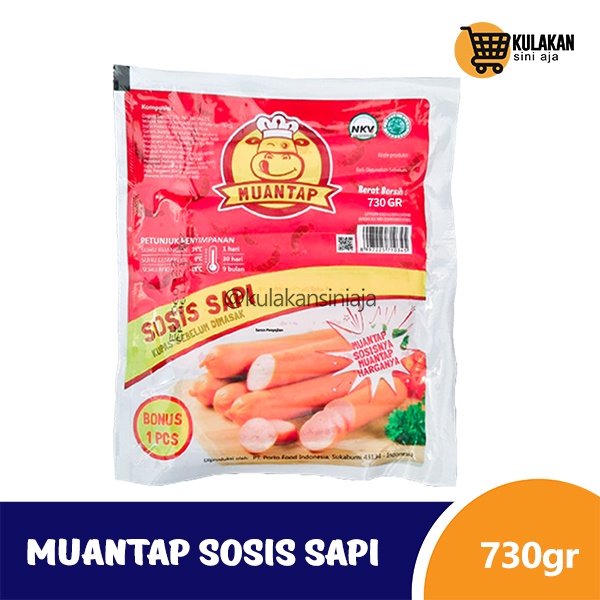 

Muantap Sosis Sapi Ori Short 730gr