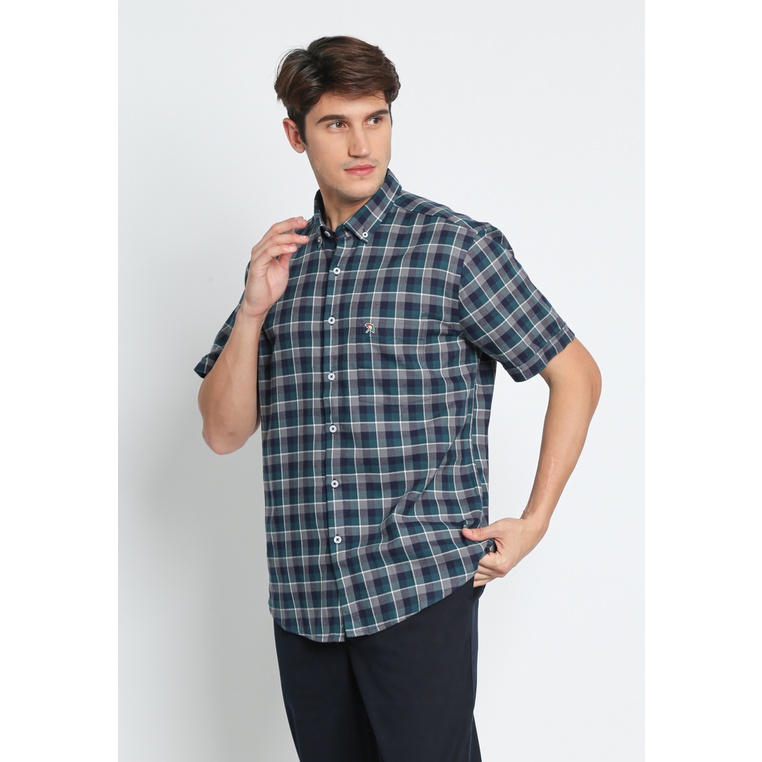 ARNOLD PALMER Kemeja Lengan Pendek Motif Kotak Pria - P-BJBE10-G5