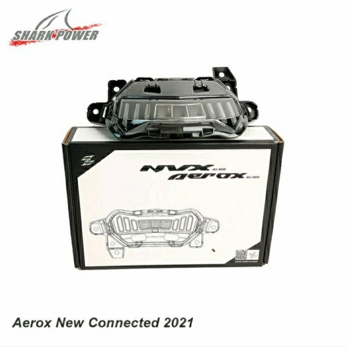 LAMPU STOP LED STOPLAMP AEROX NEW CONNECTED 2021-2022 SHARK POWER RGB