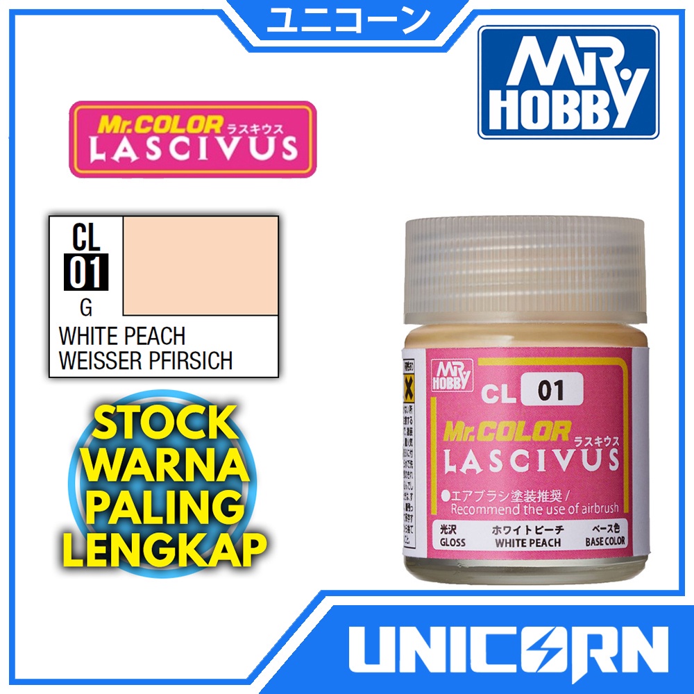 MR COLOR LASCIVUS CL01 WHITE PEACH / CAT MR HOBBY CL 01 AIRBRUSH