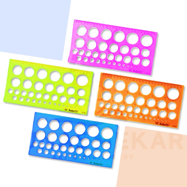 

Penggaris Sablon / Mal Lingkaran / Bulat Butterfly BT-9550