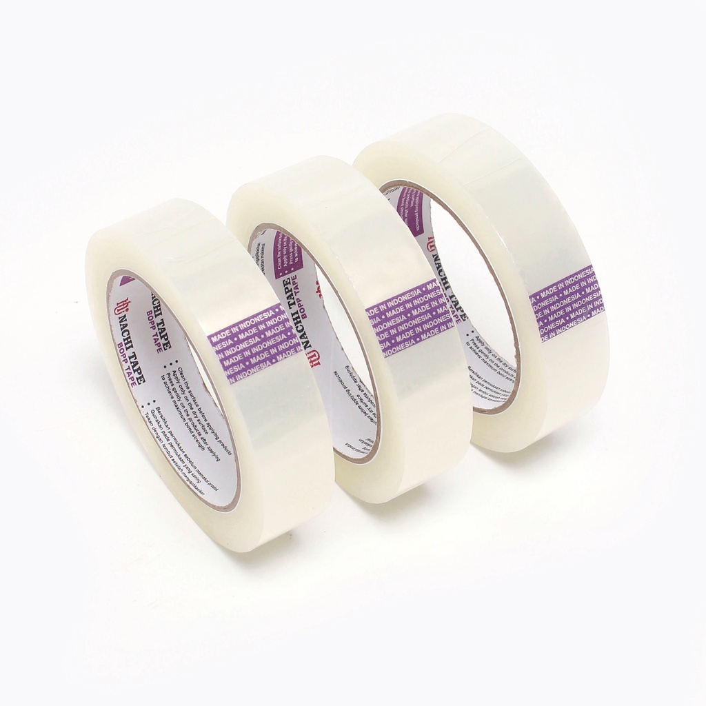 

Nachi - Lakban Isolasi Bening 1 Inch 24mm Nachi OPP - Pack