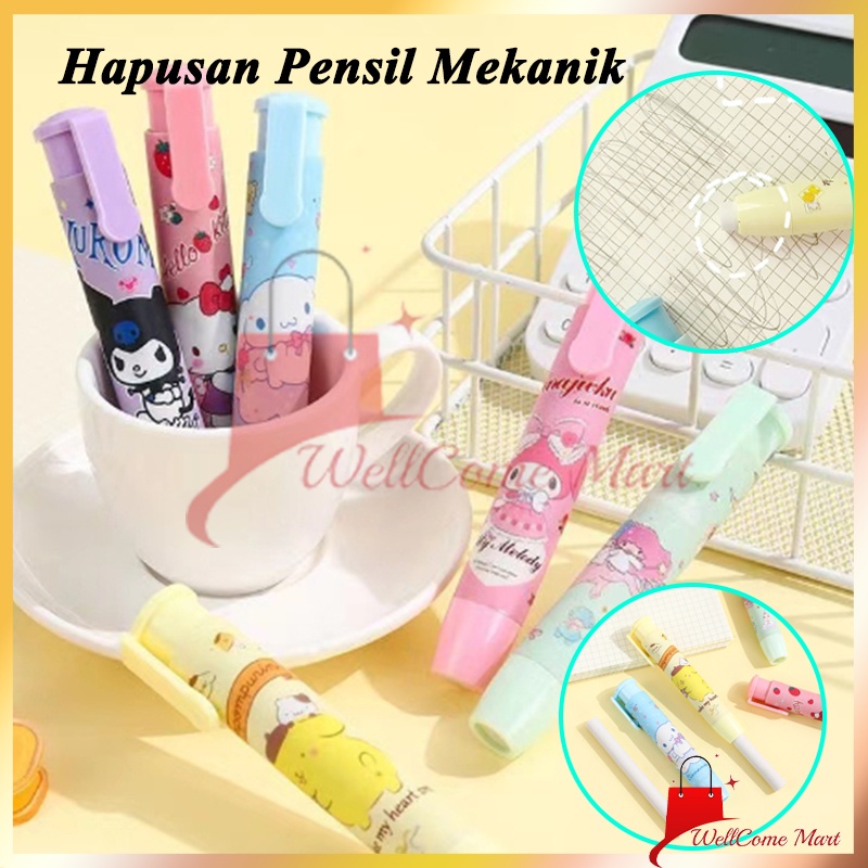 

Hapusan Pensil Mekanik / Retractable Cute Eraser Korean Style Penghapus Pencil