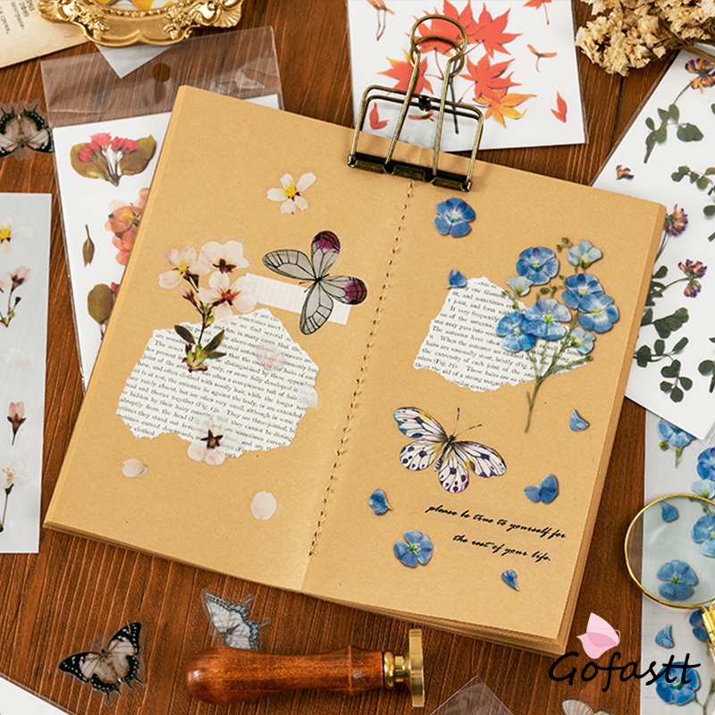 

Simulasi kreatif Korea Simulasi Kreatif Bunga Transparan Stiker PVC Dekorasi Piala Diary-G