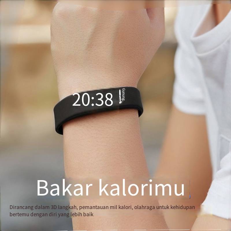 Jam Alarm/Jam Tangan Pelajar/Jam Tangan Modis Sederhana/Multifungsi Gelang Pintar Getaran Diam/Jam T