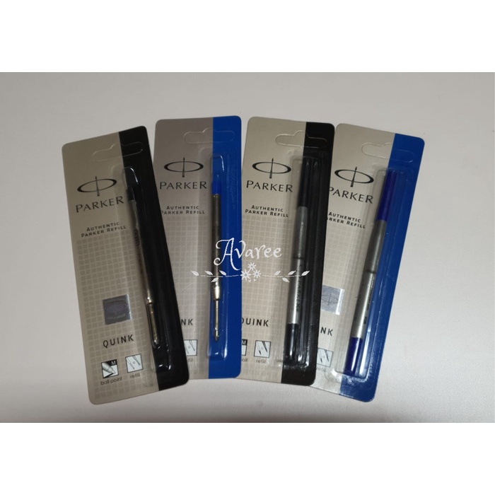 

Refill Isi Ulang Pulpen Parker Uk. Medium Black / Blue - Rollerball 0.7m, Hitam