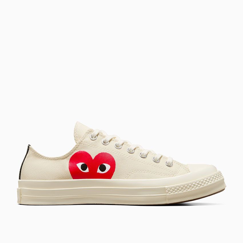 Sneaker Converse x CDG PLAY Chuck 70s Ox  White Milk Original