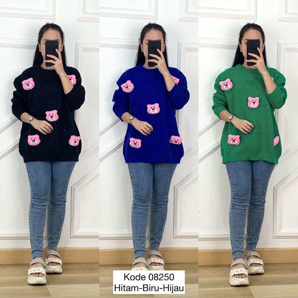 Sweater Rajut Oversize Wanita I Rajut Motif Oversize I Sweater Wanita Oversize Lucu