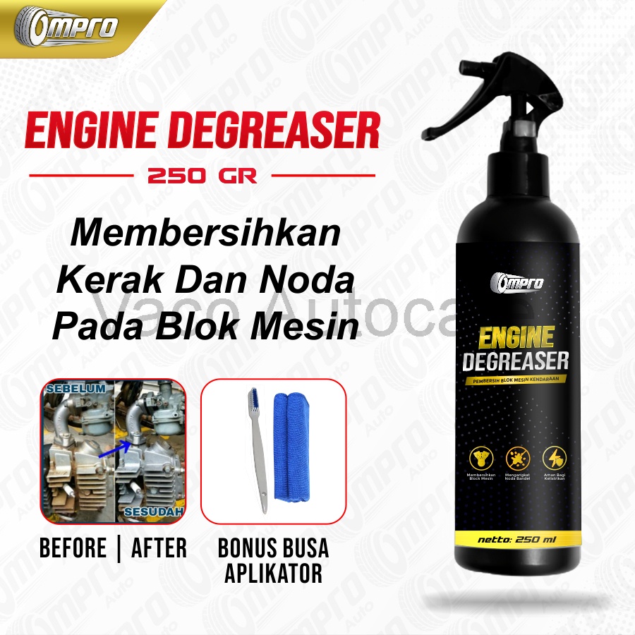 Pembersih Mesin Motor Cairan Pembersih Kerak Mesin Motor Ompro Engine Degreaser 250Ml Pembersih Mesi