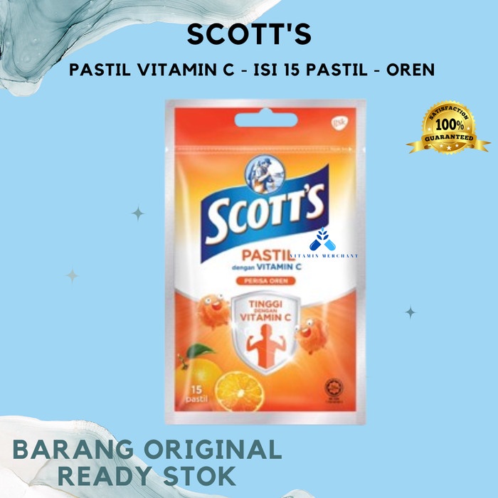 

Scott's Sachet Pastil Vitamin C - Isi 15 Pastil - ORANGE