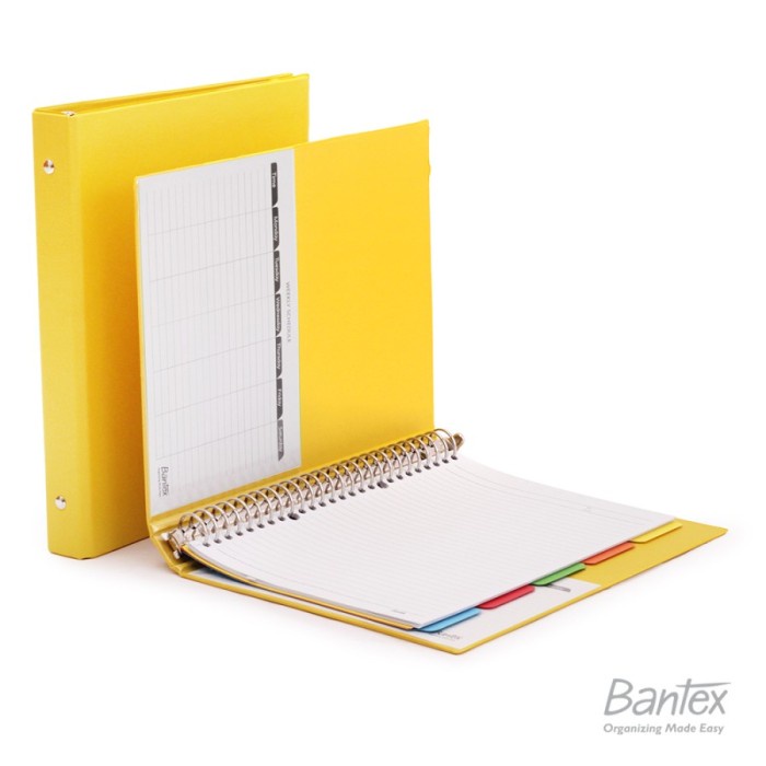 

Bantex School Binder B5 1326 Multiring / Buku Loose Leaf 26 Ring Besi - Red 09