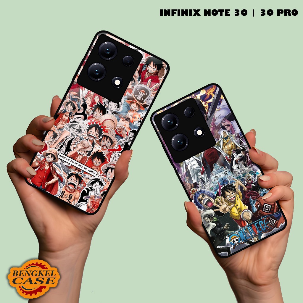 CUSTOM CASE GLOSSY Infinix HOT 11 - HOT 11 PLAY | NOTE 30 PRO | MOTIF One Piece Aestetic (BS41)