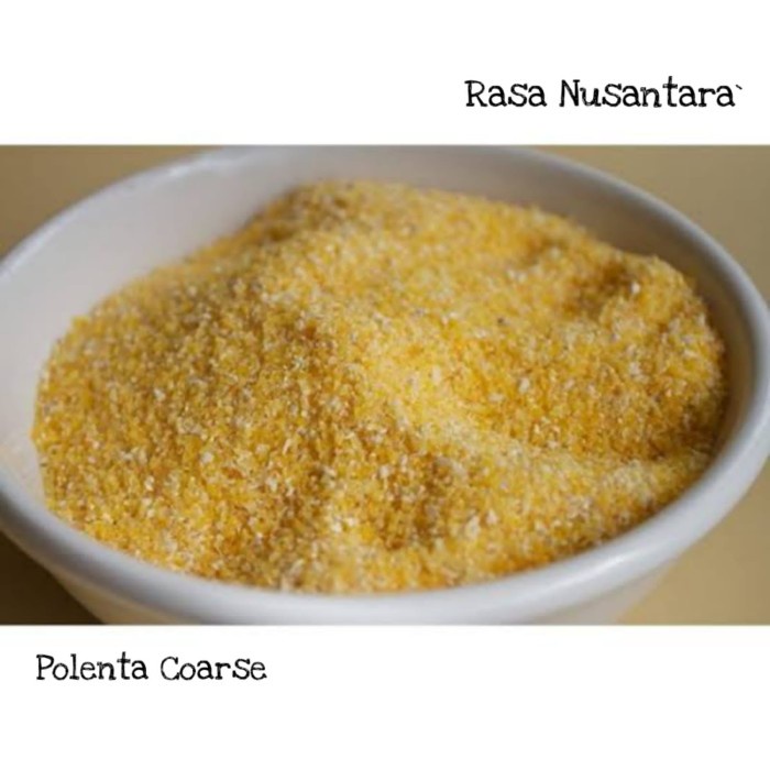

Best Seller[PROMO] Polenta coarse 1kg (tepung jagung kuning bebas gluten)
