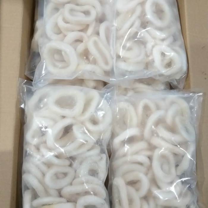 

Cumi Ring Kupas Bersih / Calamari Ring @1kg I LOKAL PRODUK DAN HALAL