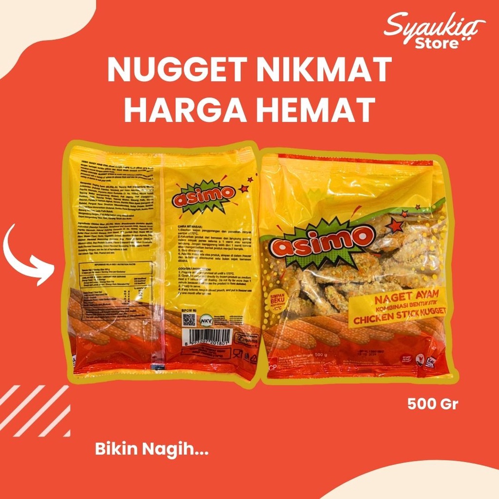 

Asimo Naget Ayam Stick 500 Gr Chicken Nugget Asimo Nugget Nuget Ayam Stik dari Syaukia Store