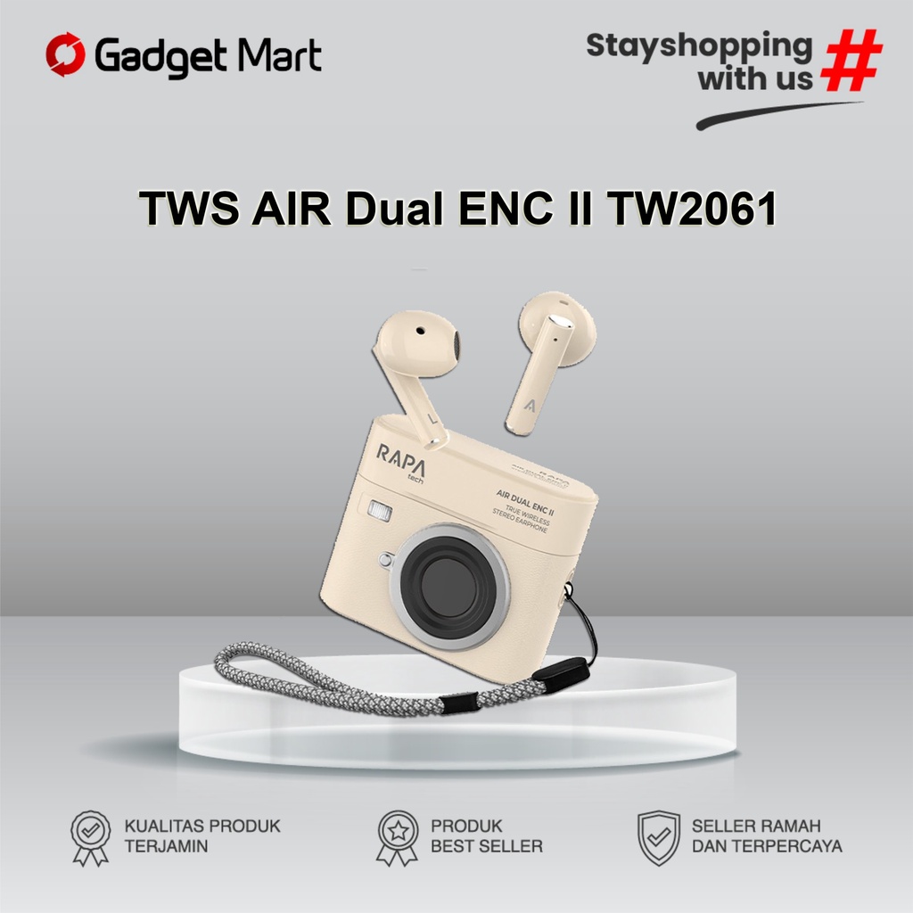 RAPAtech AIR Dual ENC II TWS True Wireless Bluetooth TW2061