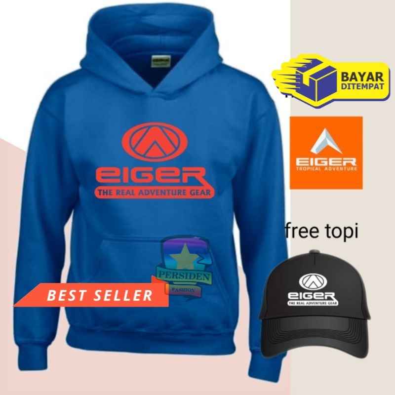 Plus Topi Hoodie sweater oblong eig,er Bulat Pria Wanita Import Kekinian