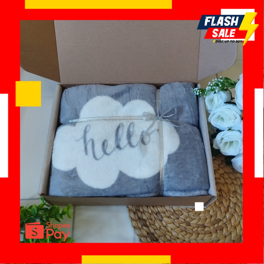 12.12 SALE |KADO PERNIKAHAN | HAMPERS SELIMUT PERNIKAHAN | KADO PERNIKAHAN SELIMUT BULU | HAMPERS SE
