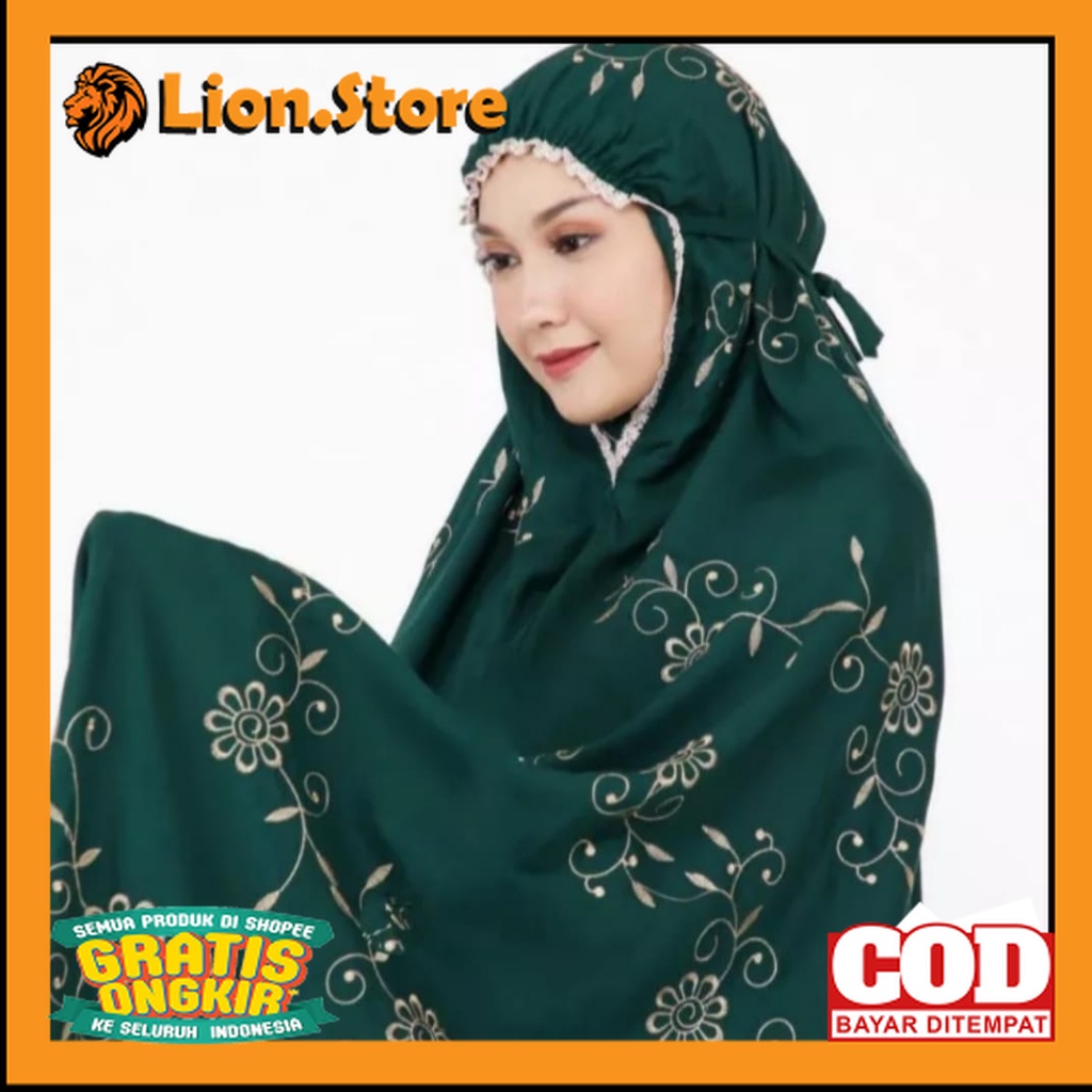 PROMOO...Mukena Khadijah Dewasa Motif Bunga Sakura Terbaru/mukena wanita dewasa terlaris kekinian 20