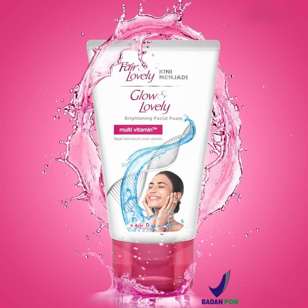 Ratu  FAIR & LOVELY GLOW & LOVELY Brightening Facial Foam 100g | 50g | Krim Pencerah Harian 23g | 7.