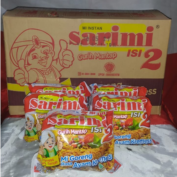 

Sarimi Isi 2 AYAM KREMES 1 dus isi 24 I MIE INSTAN PER DUS