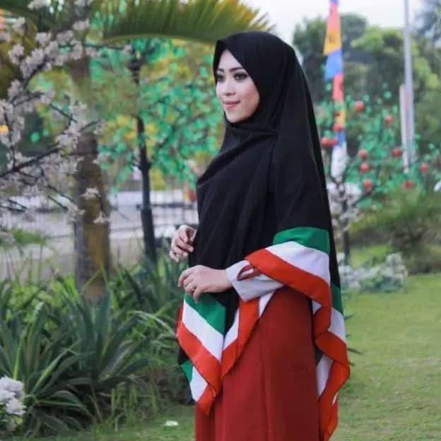 Harga Spesial  Jilbab Segiempat Jumbo Besar Syari Hijab Palestina