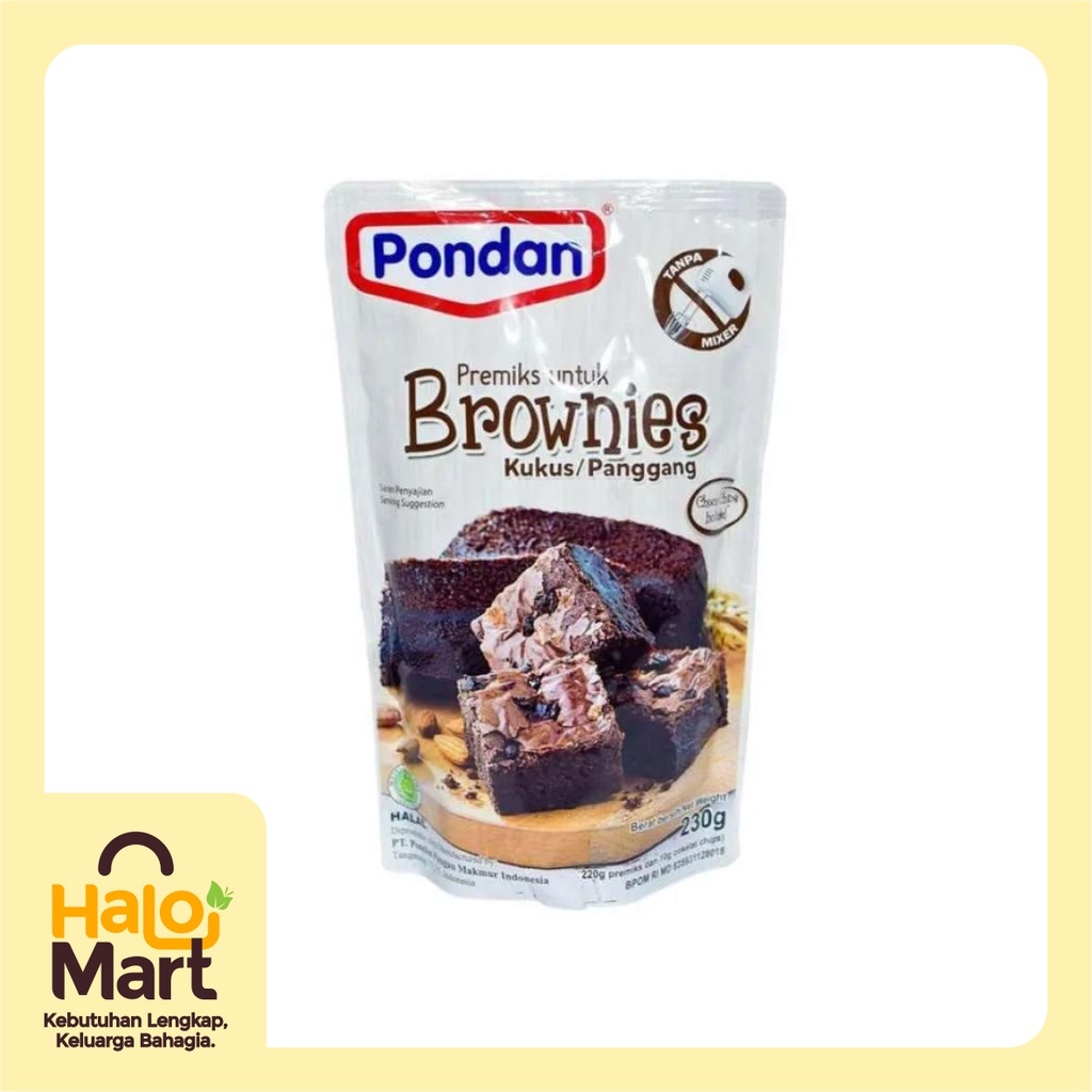 

PONDAN BROWNIES KUKUS & PANGGANG CHO 230 GR