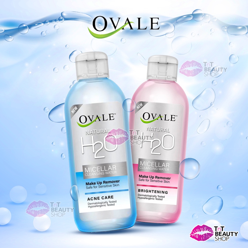 Ovale Micellar Cleansing Natural H20 - Ovale Micellar Water - Ovale Make Up Remover