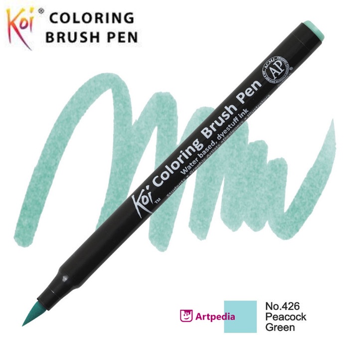 

Gramedia Jambi - SAKURA KOI COLORING BRUSH PEACOCK GREEN XBR-426