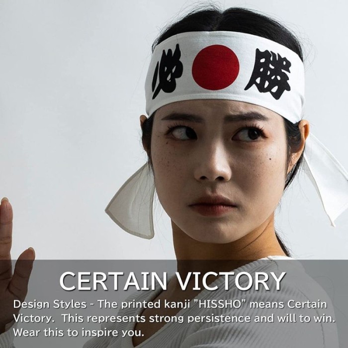 Ikat Kepala Jepang Kanji Hachimaki Jepang Semangat Orang Jepang - off soul