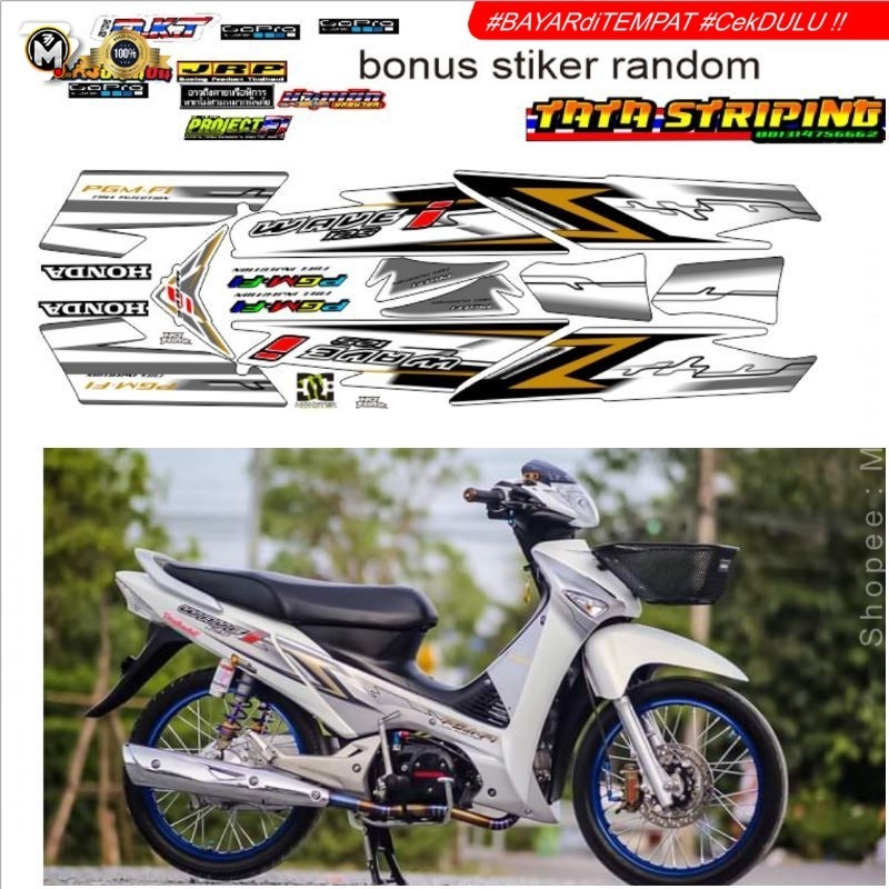 striping stiker wave 125 i wave 125 thailand(BISACOD)