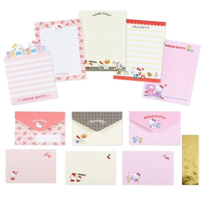 

Surat Menyurat Letter Set Amplop Motif Lucu Karakter Kartun Sanrio - Hello Kitty