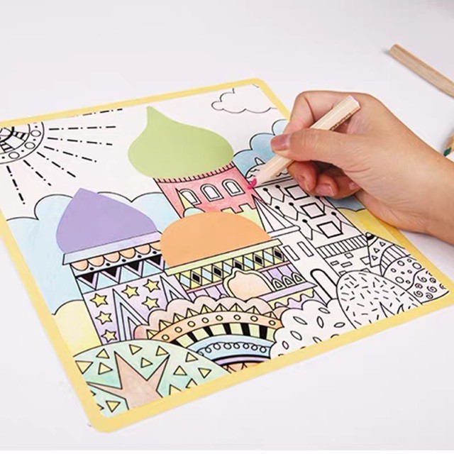 

LilbilToys doodling paper art - prakarya anak mobee