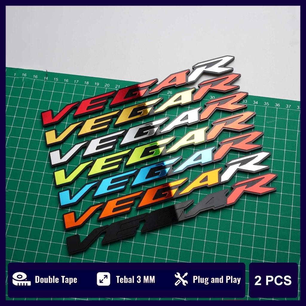 EMBLEM VEGA R STIKER VEGA R EMBLEM MOTOR TIMBUL STIKER MOTOR 3D YAMAHA VEGA R