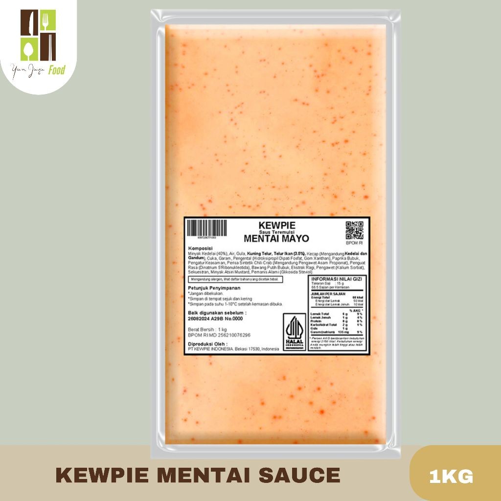 

Kewpie Cooking Sauce Mentai Mayo Kemasan 1kg