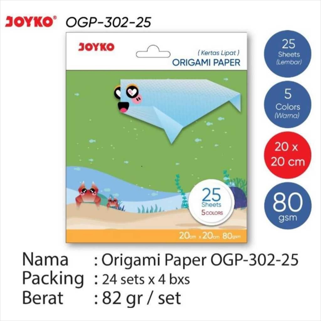 

[P] Origami Paper Joyko 20x20cm OGP-302-25 (25 Sheet)