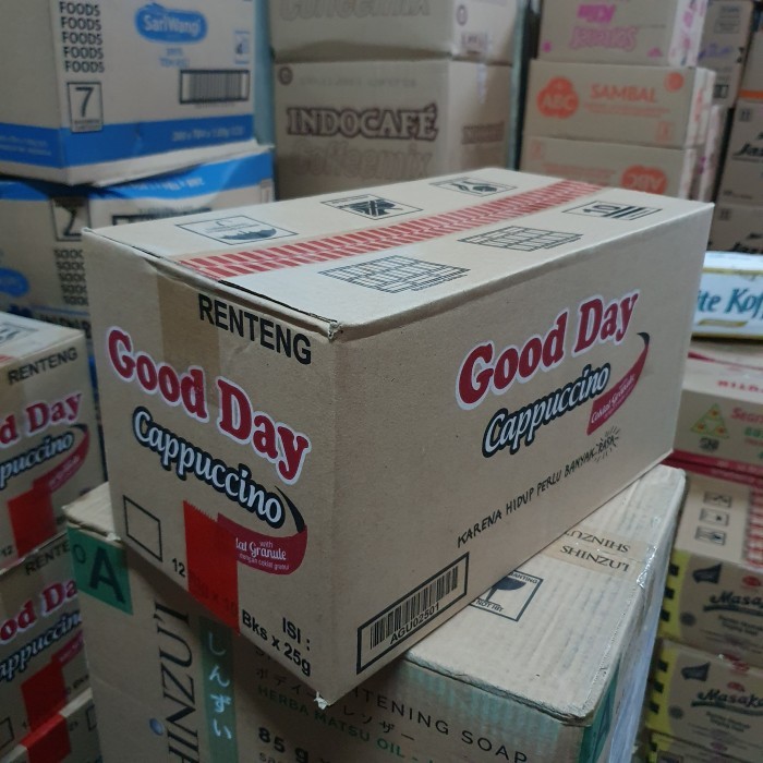 

READY STOCK!!! Kopi Good Day Cappuccino - 1 Dus isi 12 Renceng / 120 Sachet @25 Gram