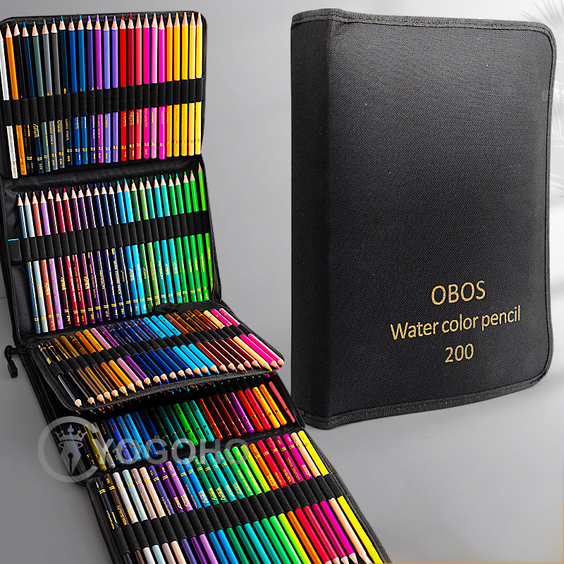 

200/120/72/48 Colors Colored Pencil with Cloth Bag Professional Pastel Drawing Pencils Colour Pencils Art Supplies For Artist