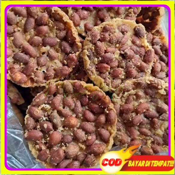 

peyek full kacang 1kilogram peyek kacang bulat